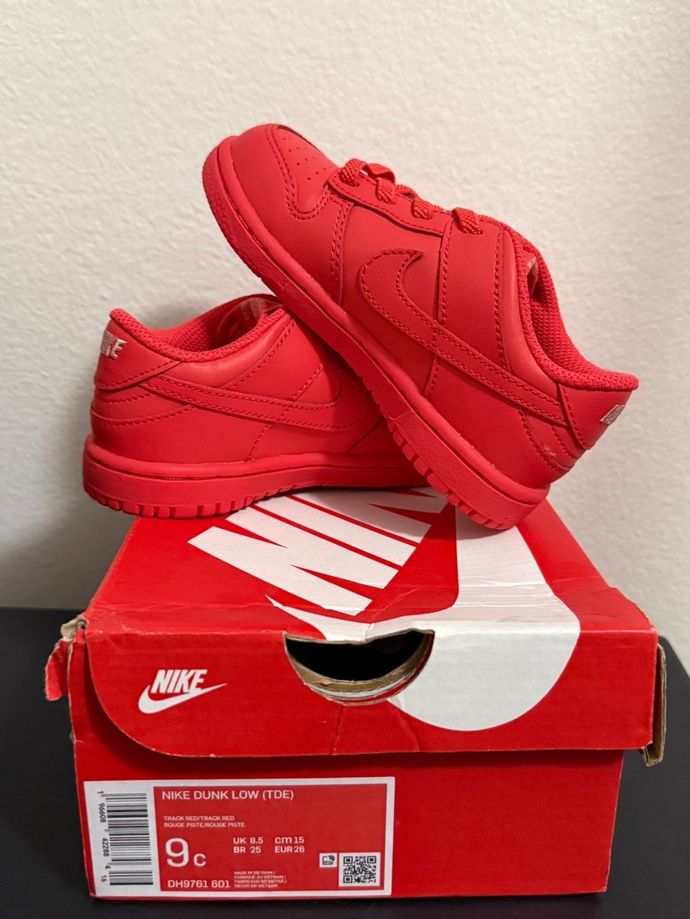 Nike Kids' Red Dunk Low Sneakers